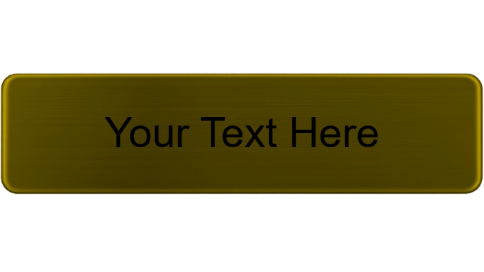 Custom Metal Service Bar 5/8" x 2 1/2" Name Badge Clutch Pin